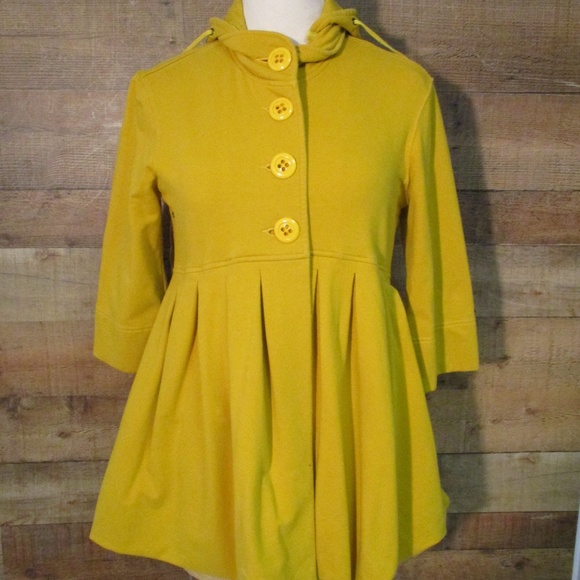 Anthropologie Jackets & Blazers - Anthropologie Hazel Gold Hooded Jacket Large